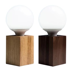 Wooden Night Light Table Lamp Small