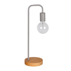 Wood Base Table Lamp