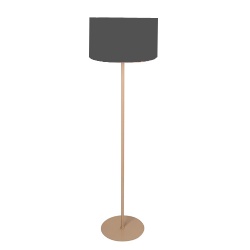 Modern Floor Lamp with Fabric Light Shade