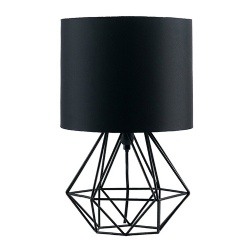 Metal Wire Table Lamp with Fabric Shade