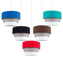 3 Layers Fabric Pendant Light Shade