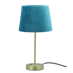 Modern Style Table Lamp with Velvet Light Shade