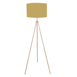 Wooden Tripod Floor Lamp