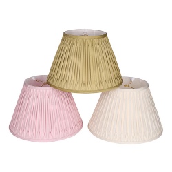 Pleat Lamp Shade Faux Silk Material