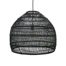 Rattan Pendant Lamp Shade, Black