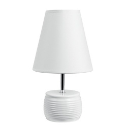 Ceramic Table Lamp with Fabric Light Shade